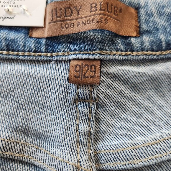 Judy Blue High Rise Front Yoke Retro Wide Leg Denim Jeans Women's Size 9/29 - Picture 7 of 9